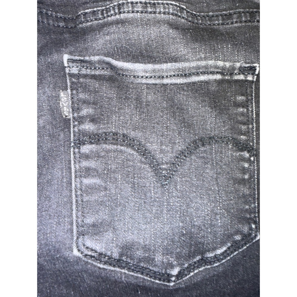 Levis 720 High Rise Super Skinny Jeans Faded Black Denim Womens 29 x 27 - Picture 11 of 13